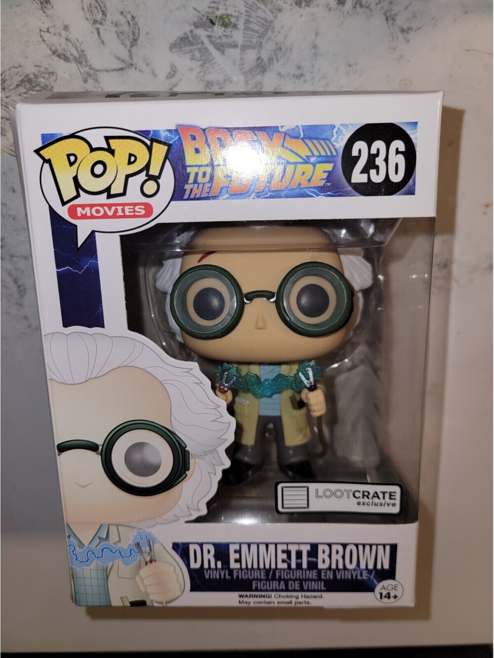 Dr. Emmet Brown Funko Pop Movies #236 Back to the Future Loot Crate